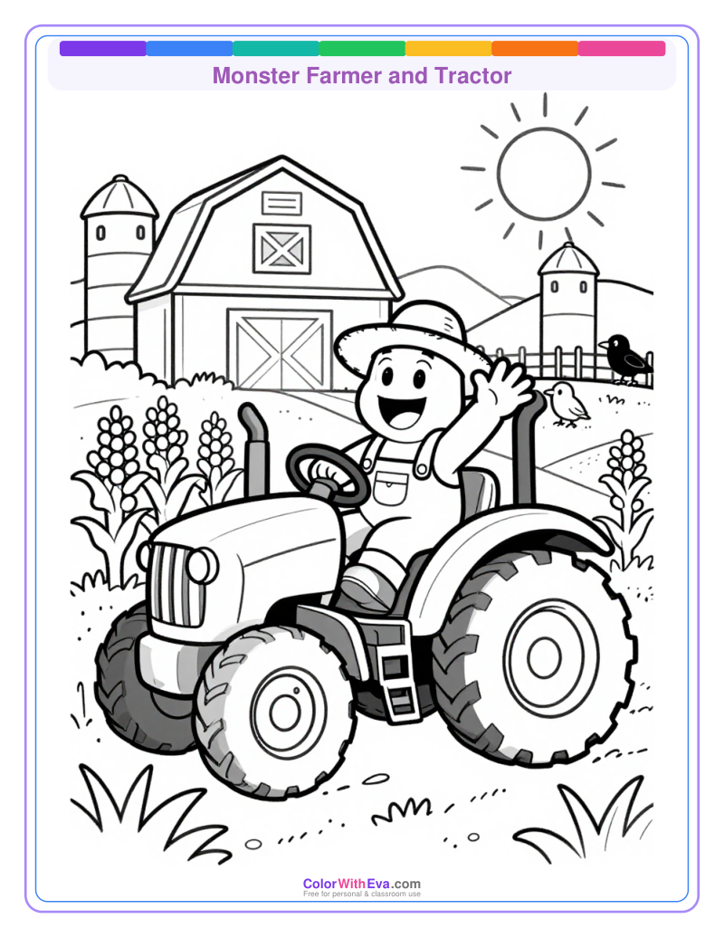 Monster Farmer and Tractor preview