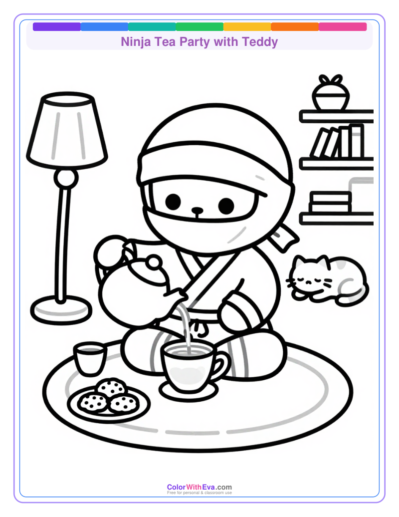 Ninja Tea Party with Teddy thumbnail