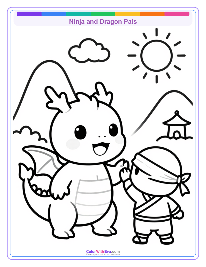 Ninja and Dragon Pals preview