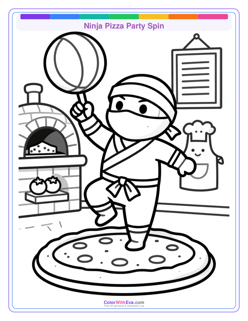 Ninja Pizza Party Spin thumbnail