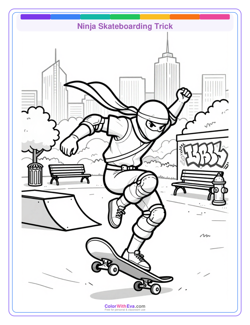 Ninja Skateboarding Trick thumbnail