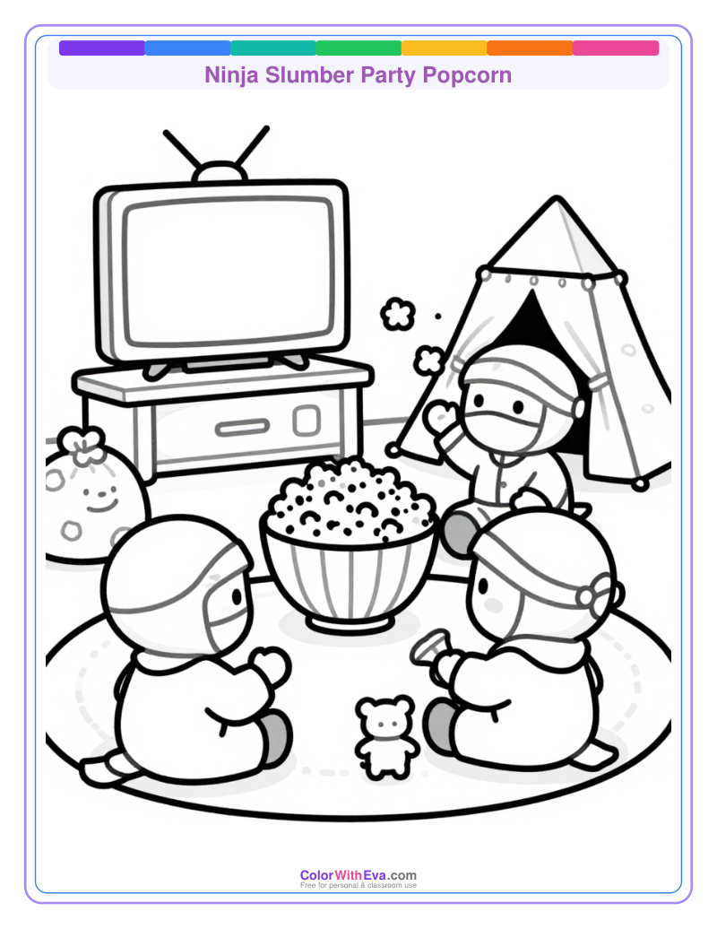 Ninja Slumber Party Popcorn thumbnail
