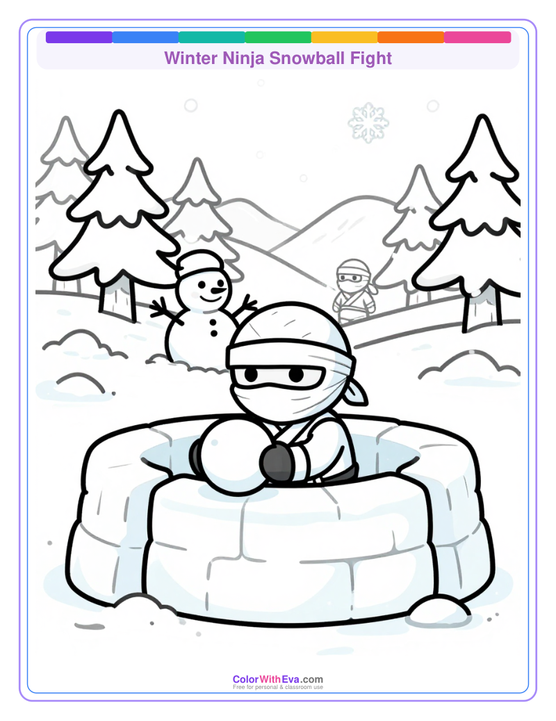 Winter Ninja Snowball Fight preview