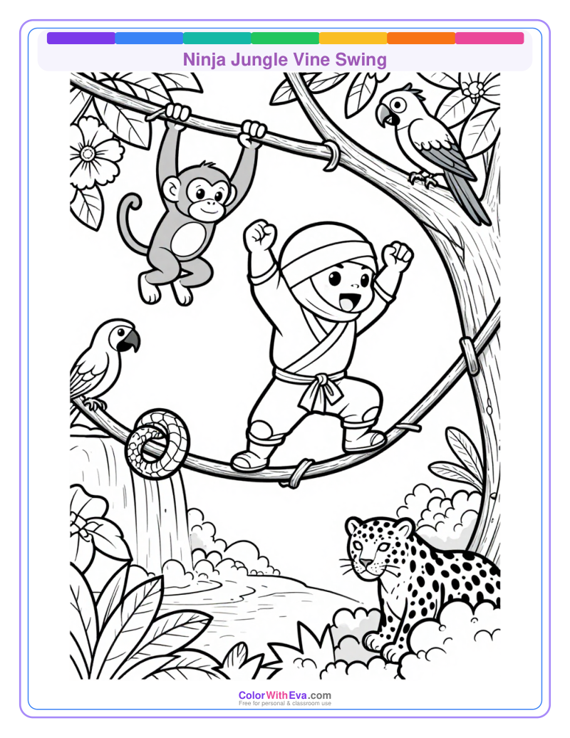 Ninja Jungle Vine Swing thumbnail