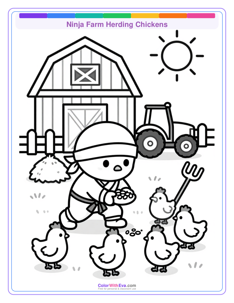 Ninja Farm Herding Chickens thumbnail