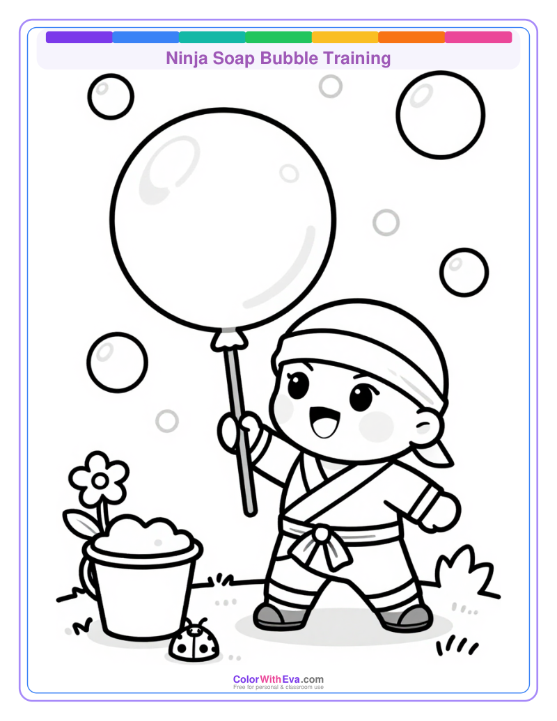 Ninja Soap Bubble Training preview