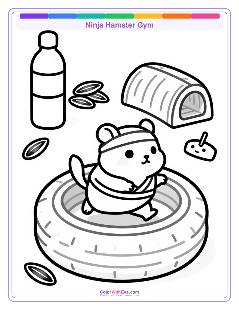 Ninja Hamster Gym preview