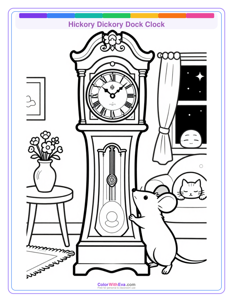 Hickory Dickory Dock Clock preview