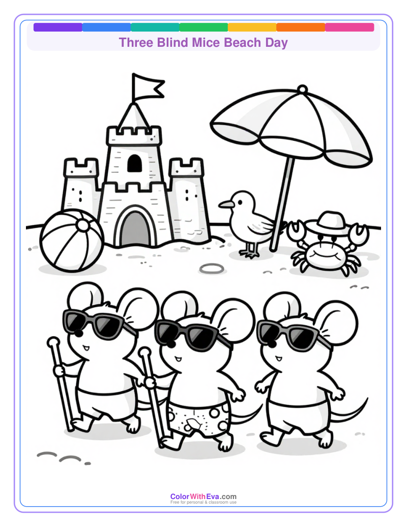 Three Blind Mice Beach Day thumbnail