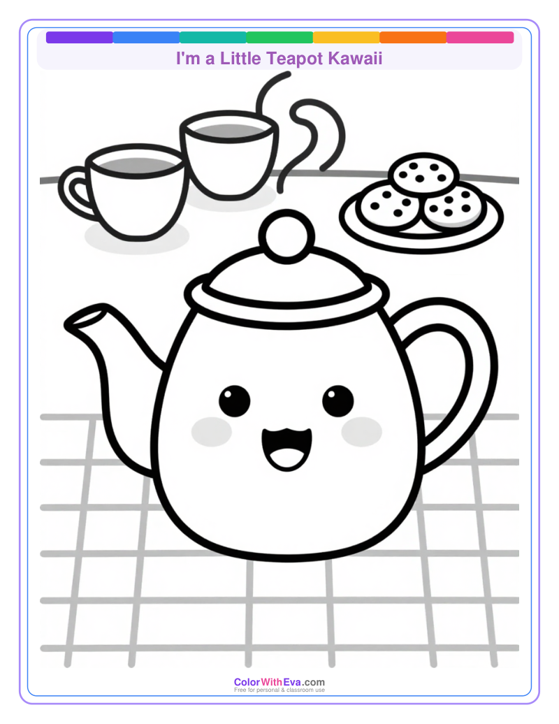 I'm a Little Teapot Kawaii preview