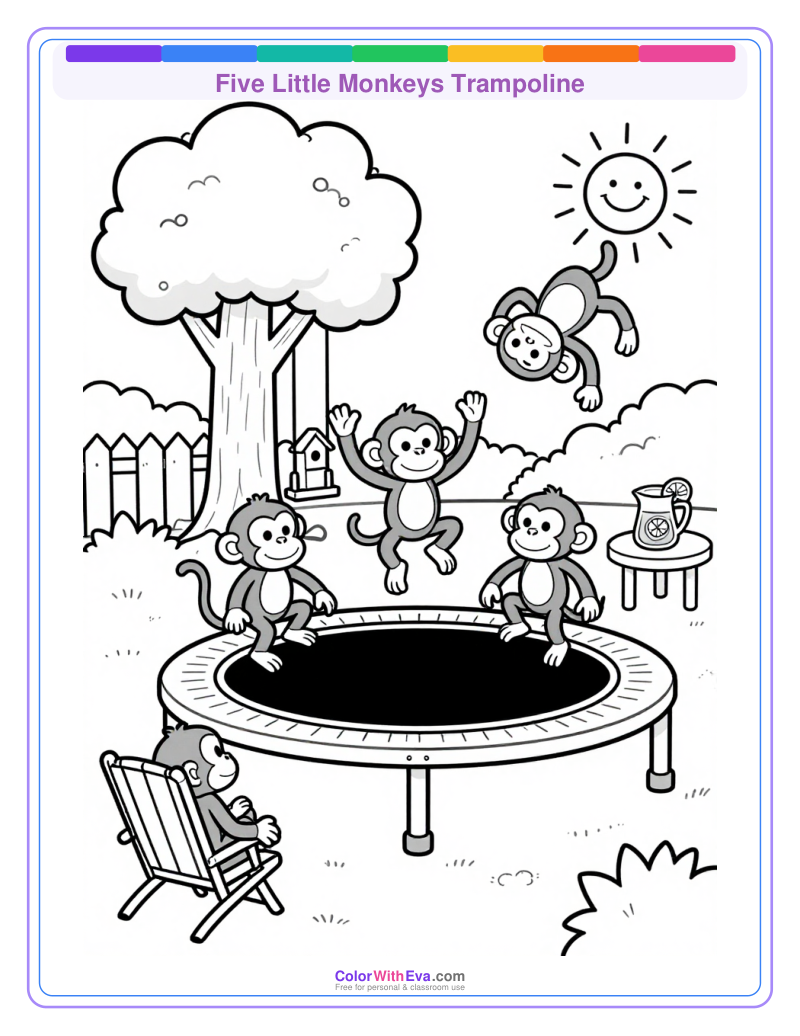 Five Little Monkeys Trampoline thumbnail