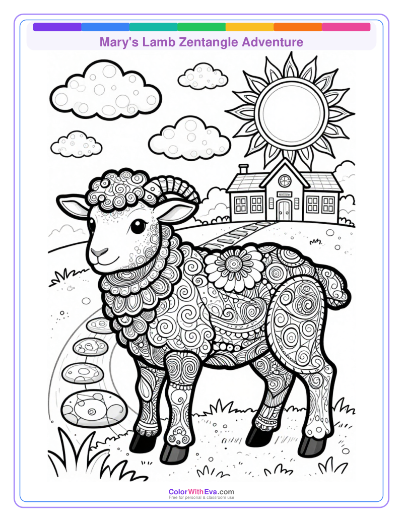 Mary's Lamb Zentangle Adventure thumbnail