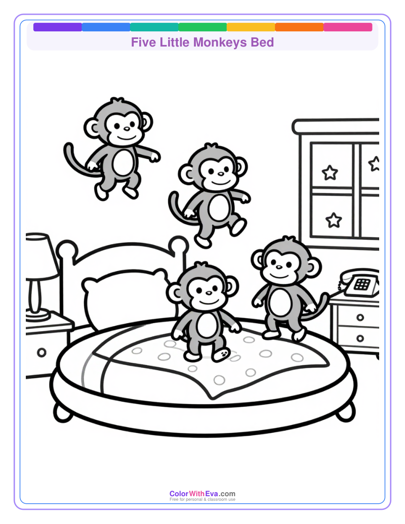 Five Little Monkeys Bed preview