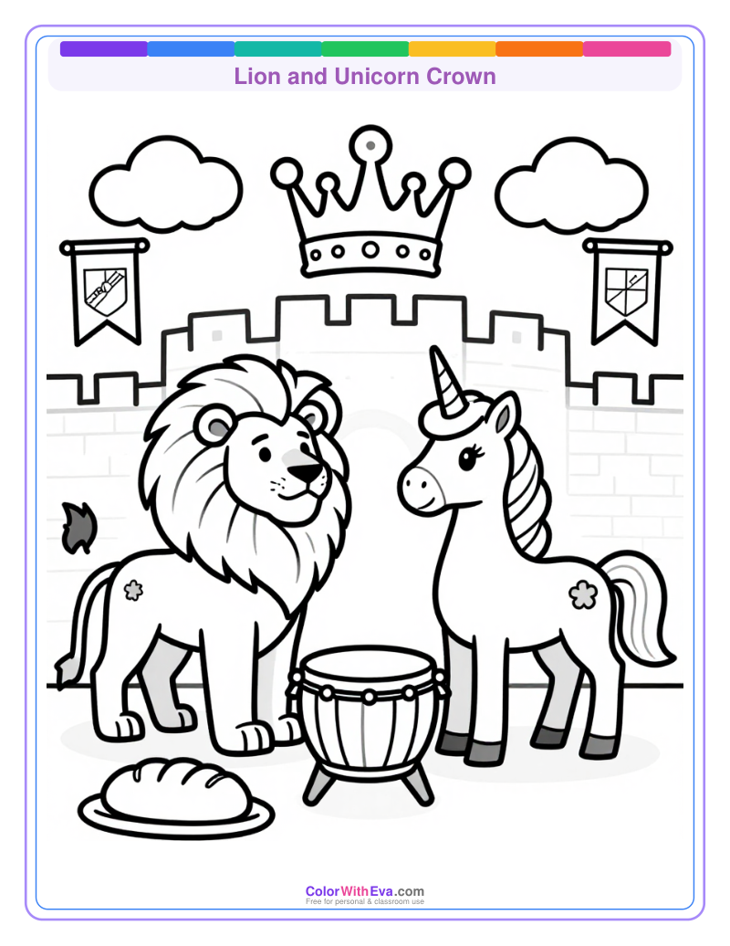 Lion and Unicorn Crown preview