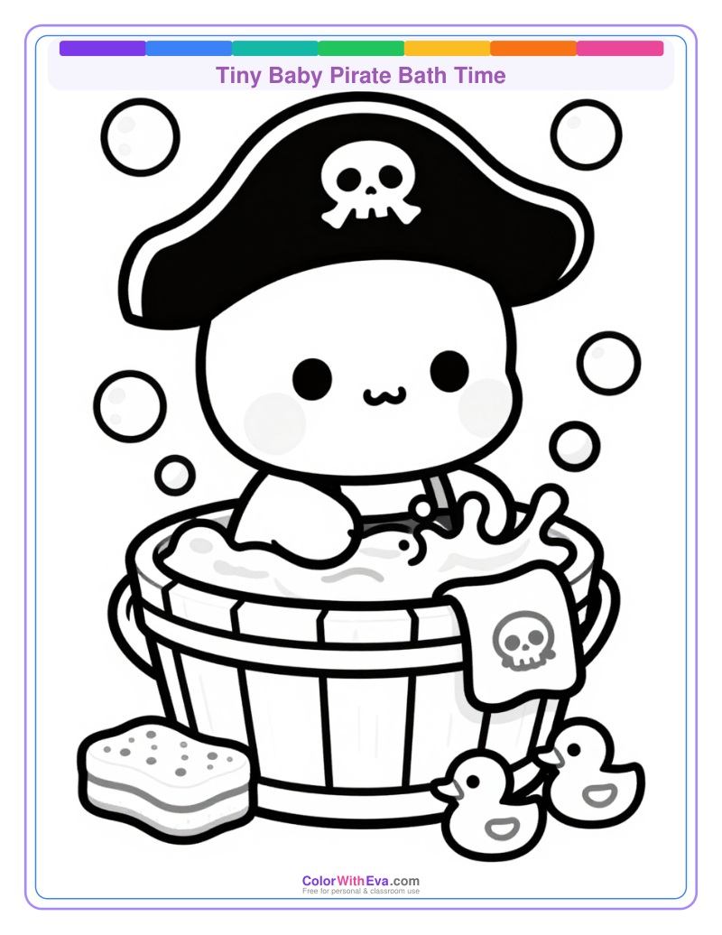 Tiny Baby Pirate Bath Time thumbnail
