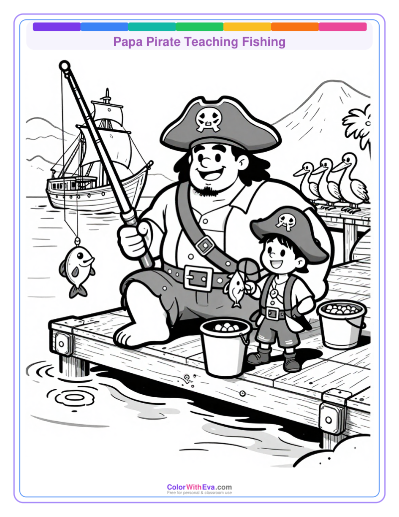 Papa Pirate Teaching Fishing thumbnail