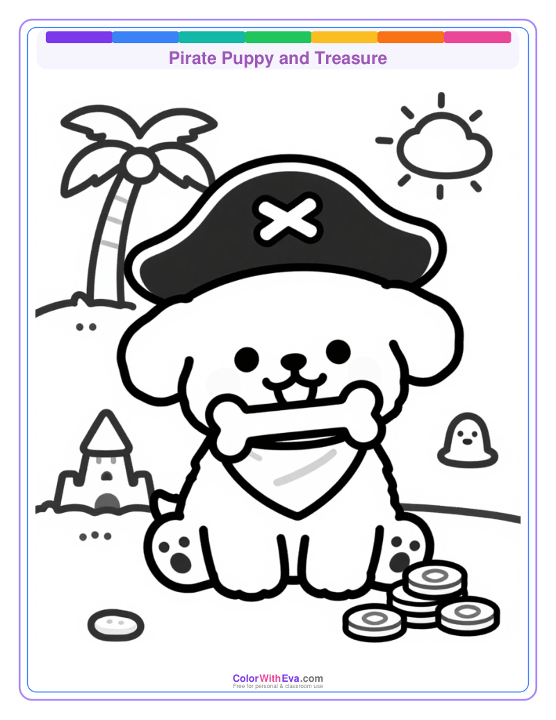Pirate Puppy and Treasure preview