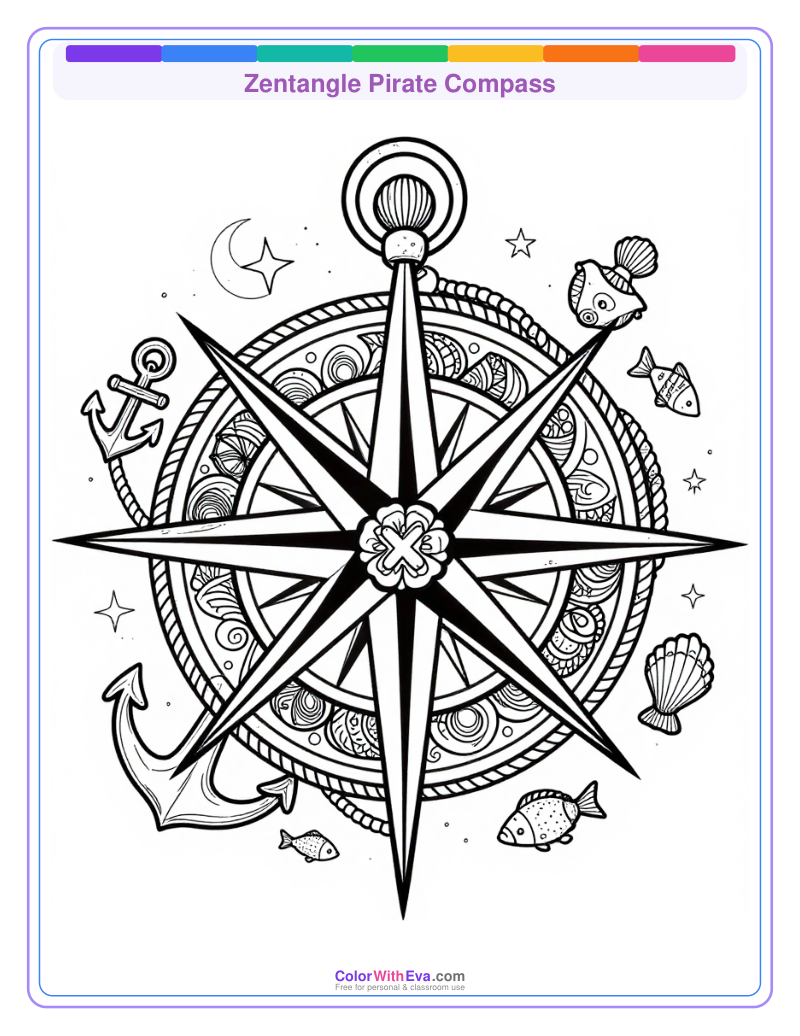 Zentangle Pirate Compass thumbnail