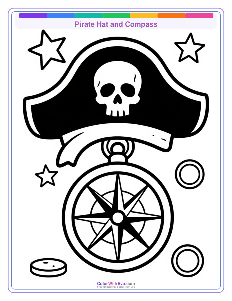 Pirate Hat and Compass preview