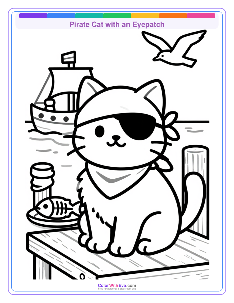 Pirate Cat with an Eyepatch preview