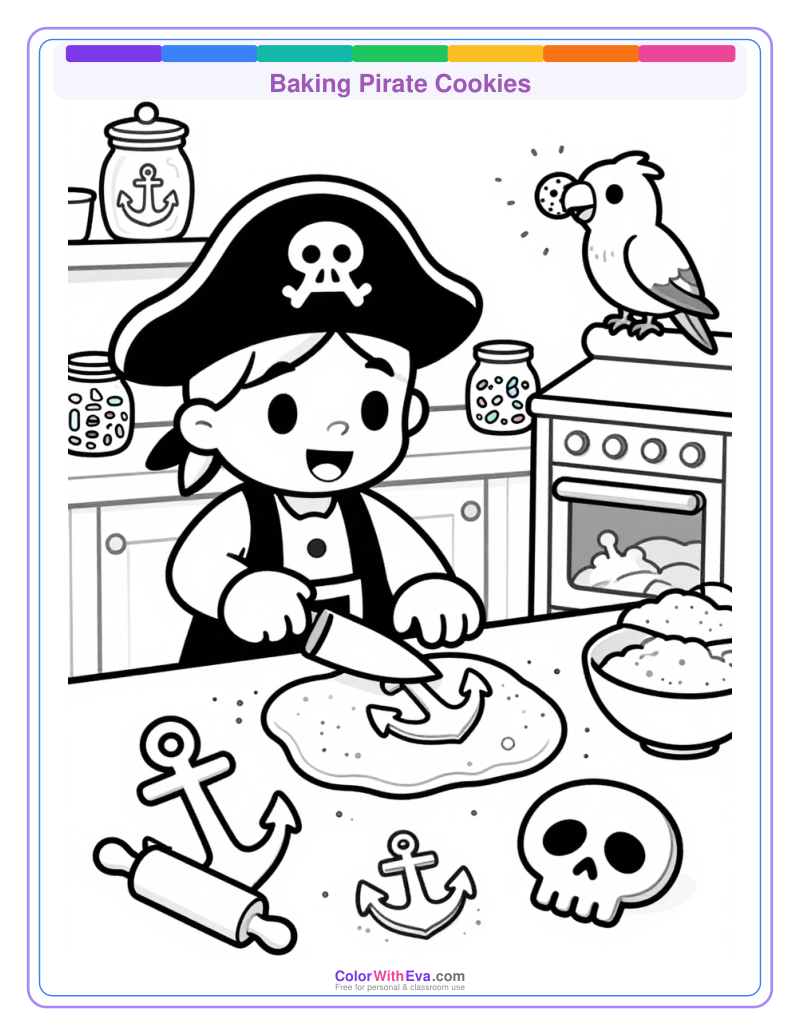 Baking Pirate Cookies thumbnail