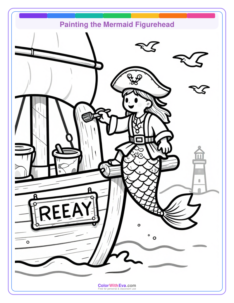 Painting the Mermaid Figurehead preview