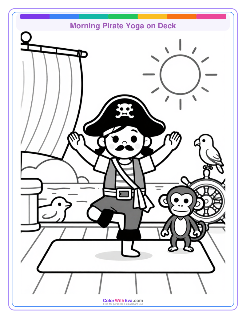 Morning Pirate Yoga on Deck preview