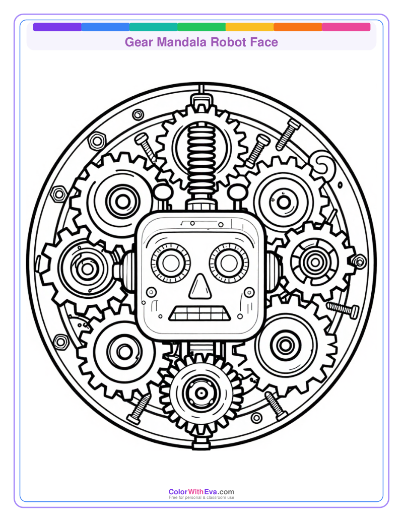 Gear Mandala Robot Face thumbnail