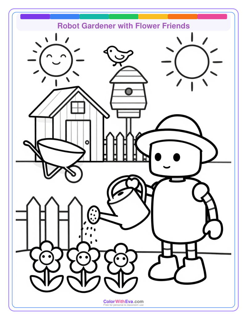 Robot Gardener with Flower Friends thumbnail