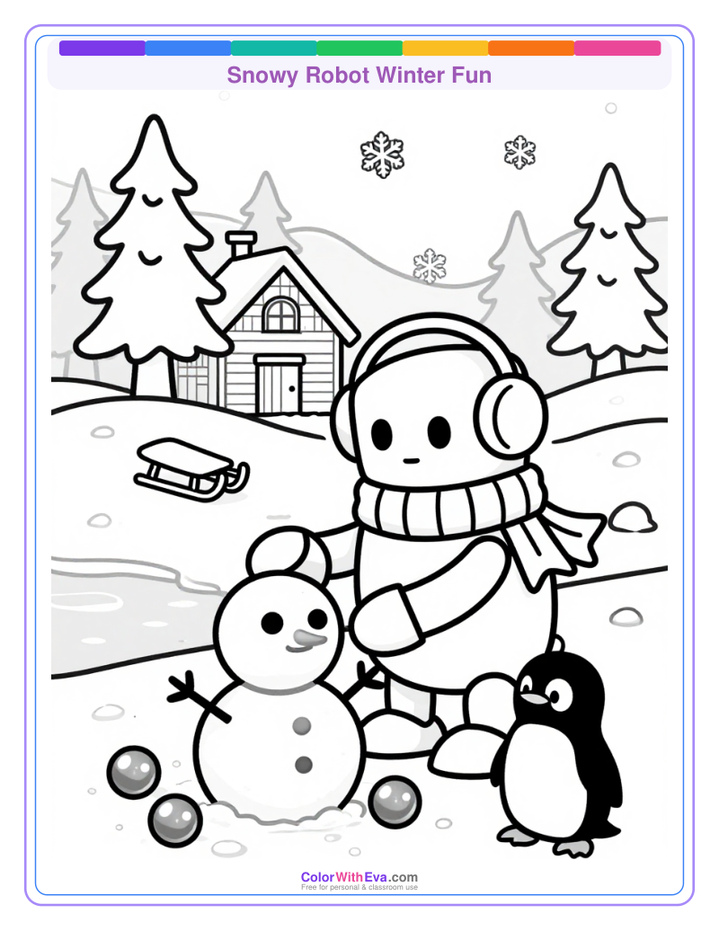 Snowy Robot Winter Fun thumbnail