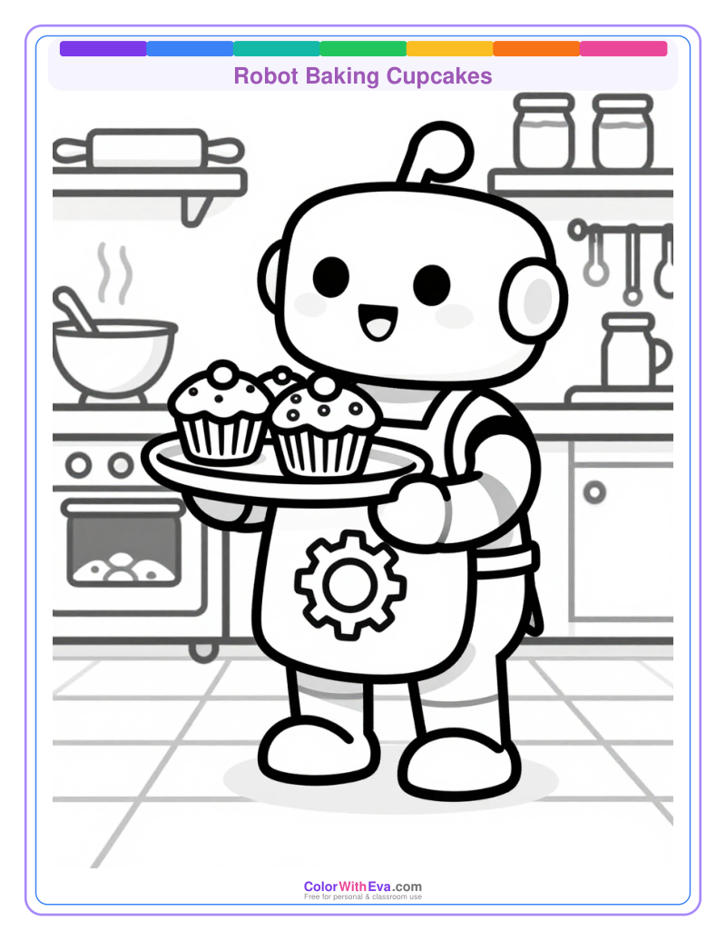Robot Baking Cupcakes preview