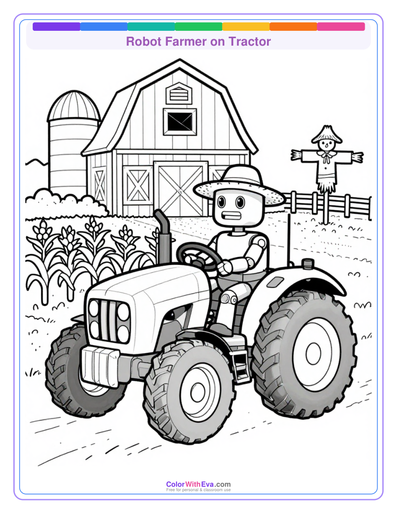 Robot Farmer on Tractor preview