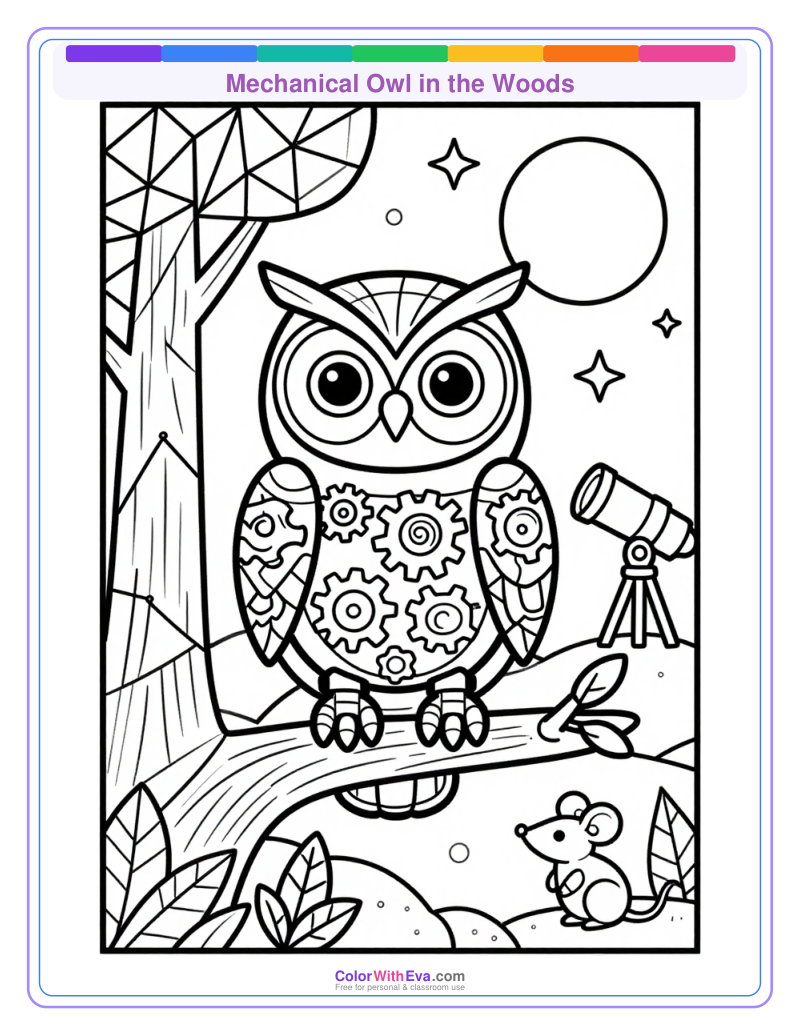 Mechanical Owl in the Woods thumbnail
