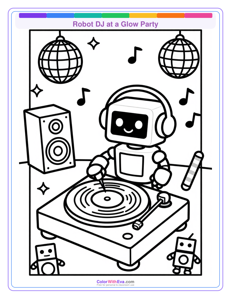 Robot DJ at a Glow Party thumbnail