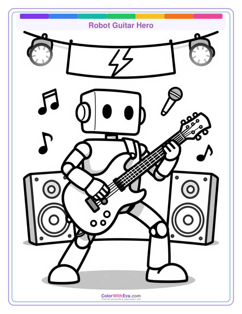 Robot Guitar Hero preview