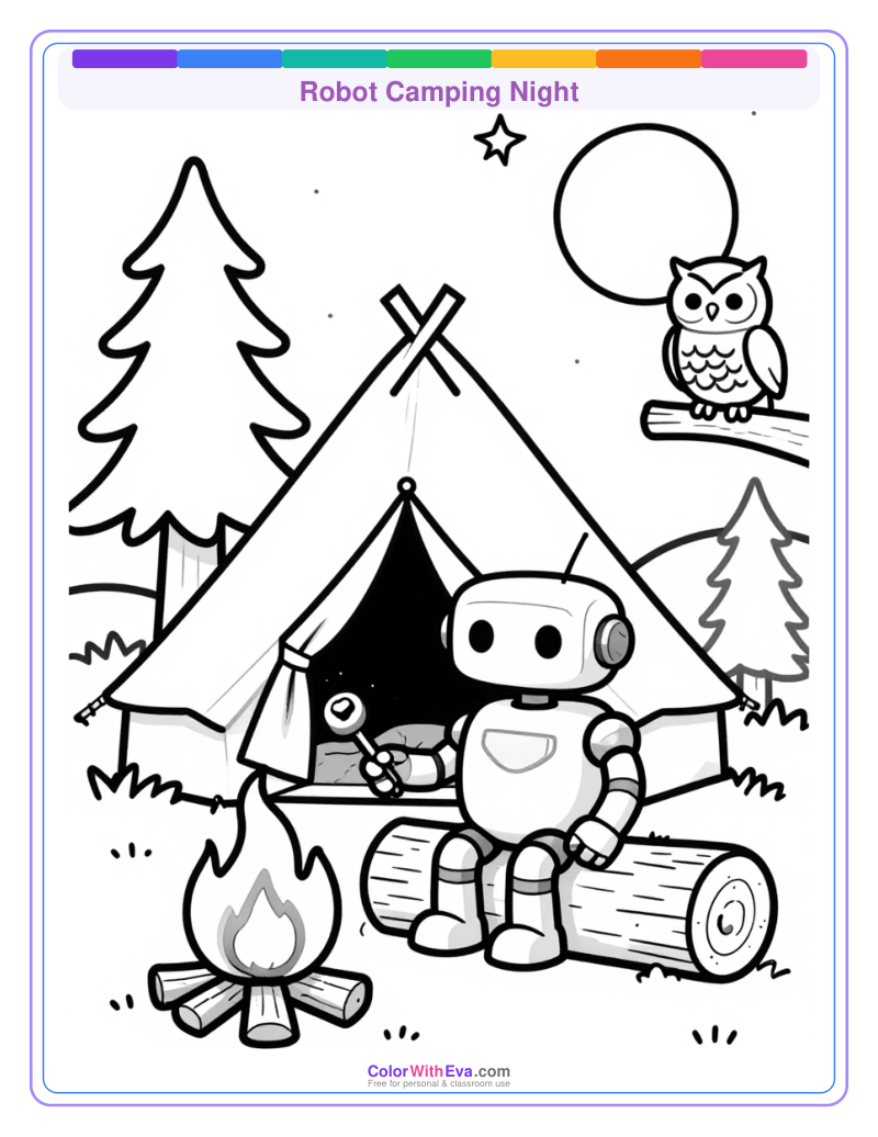 Robot Camping Night preview