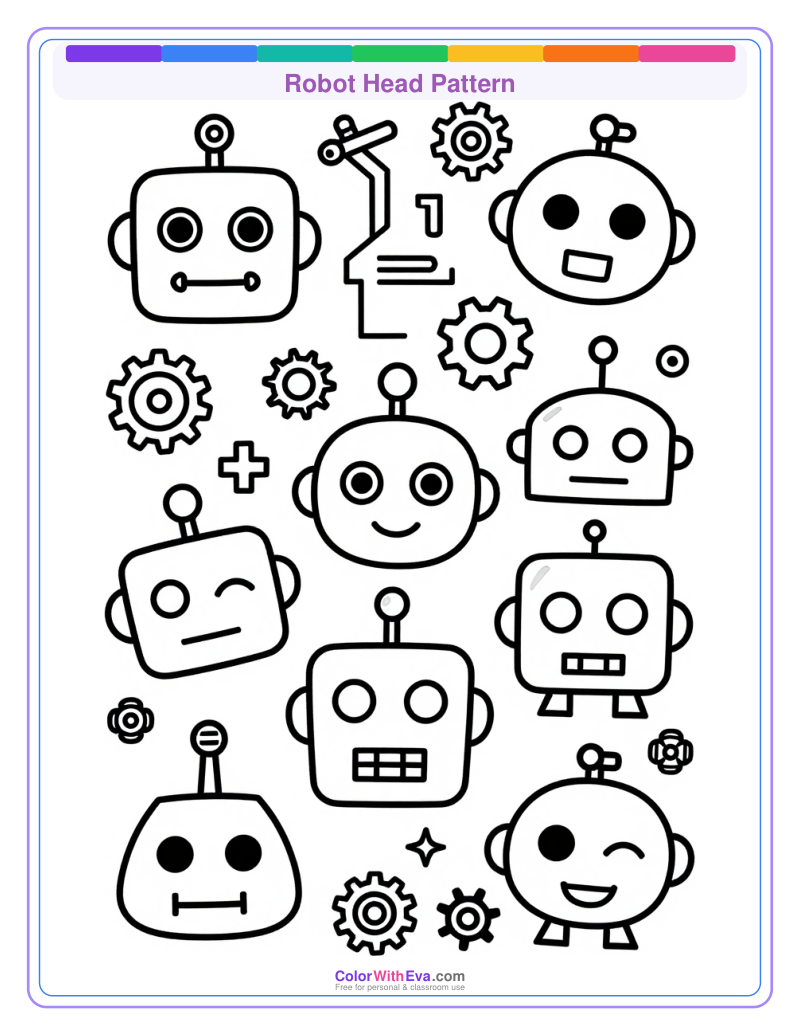 Robot Head Pattern preview