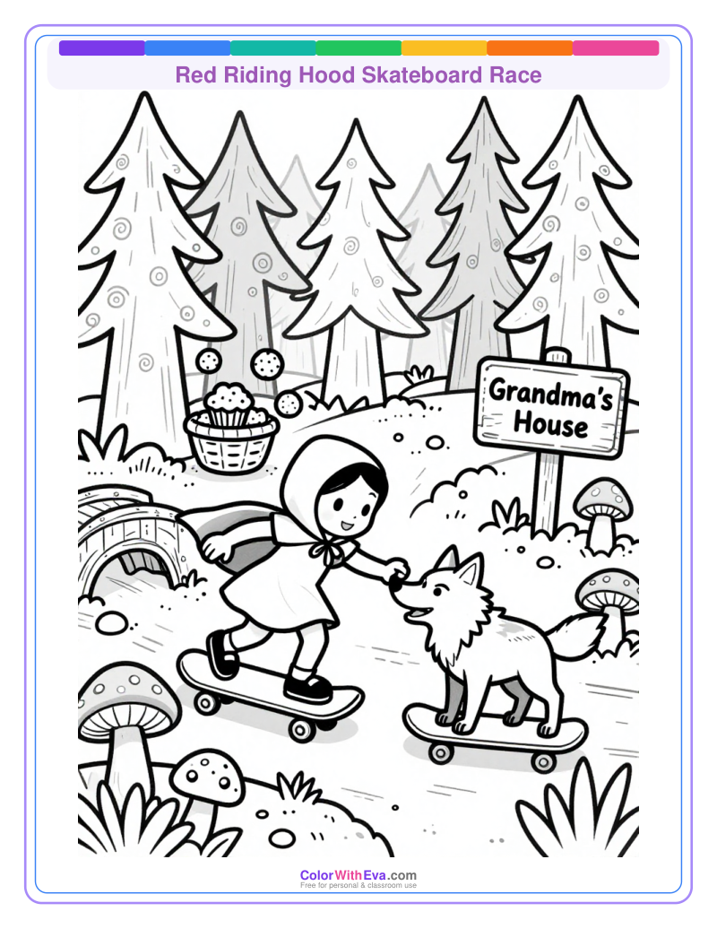 Red Riding Hood Skateboard Race thumbnail
