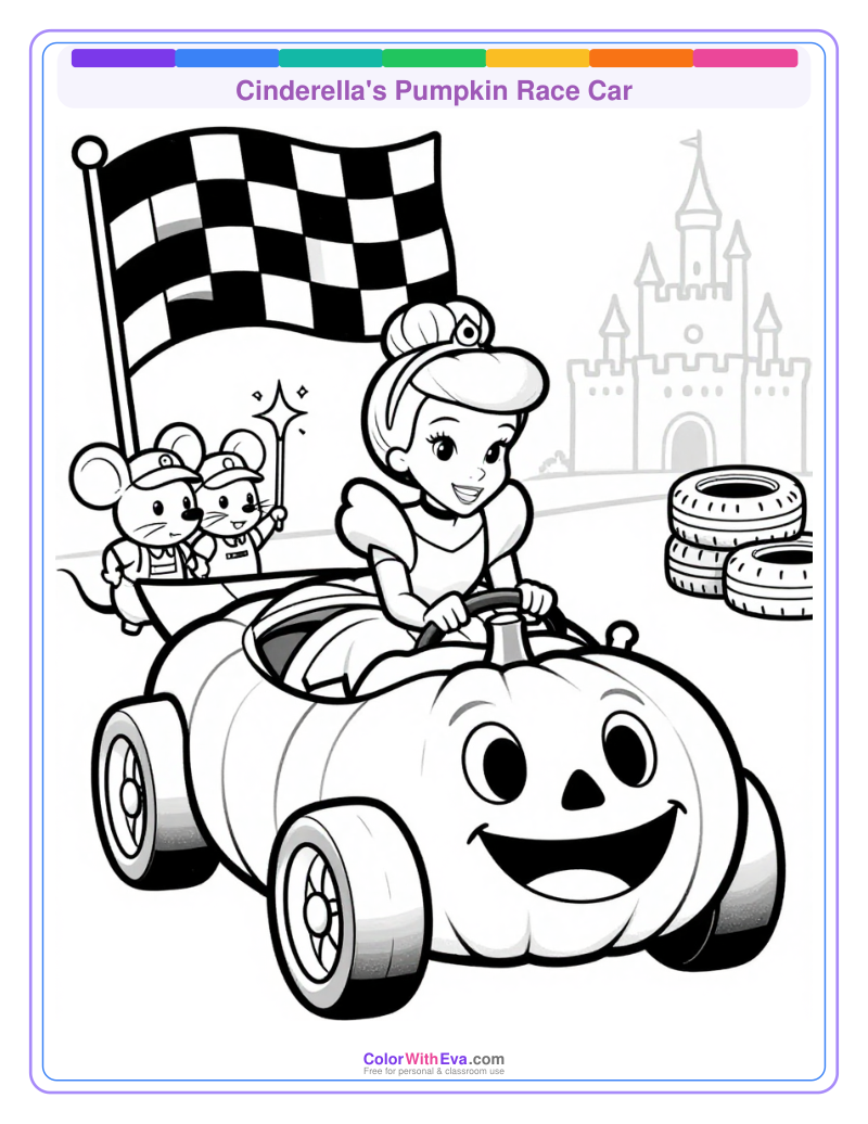 Cinderella's Pumpkin Race Car thumbnail