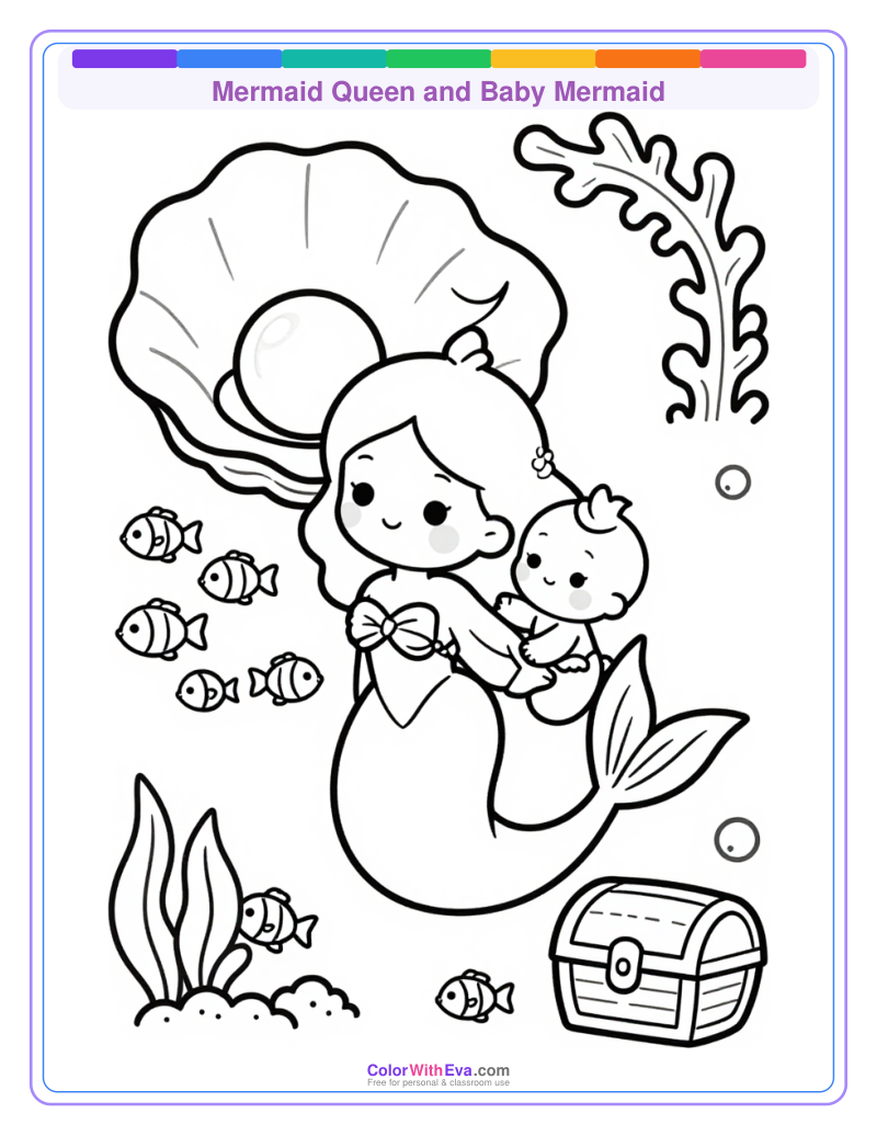 Mermaid Queen and Baby Mermaid thumbnail