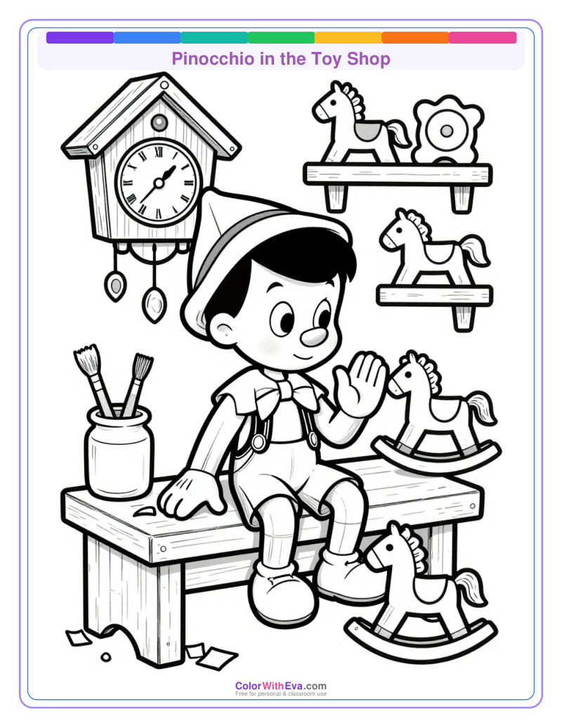 Pinocchio in the Toy Shop preview