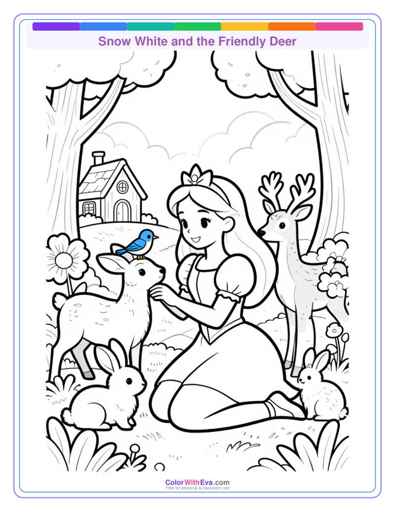 Snow White and the Friendly Deer preview
