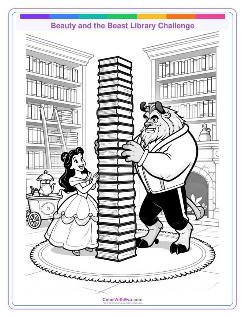 Beauty and the Beast Library Challenge thumbnail