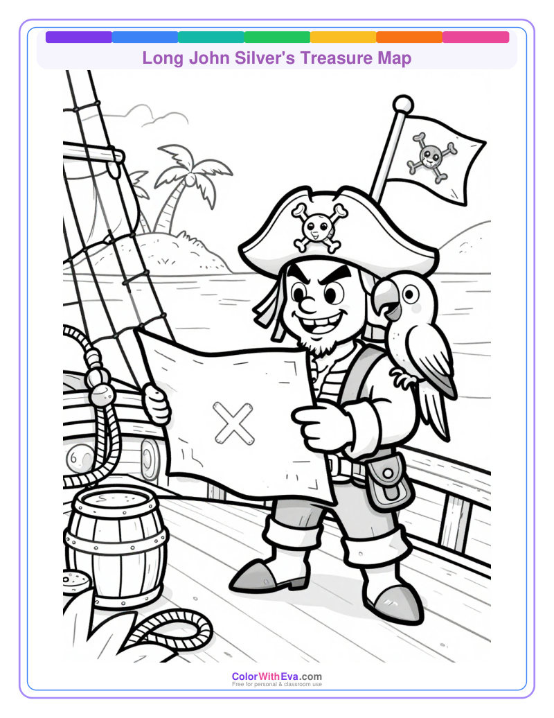 Long John Silver's Treasure Map preview