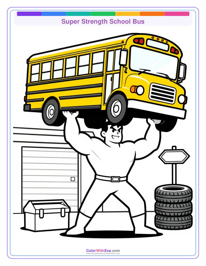 Super Strength School Bus preview