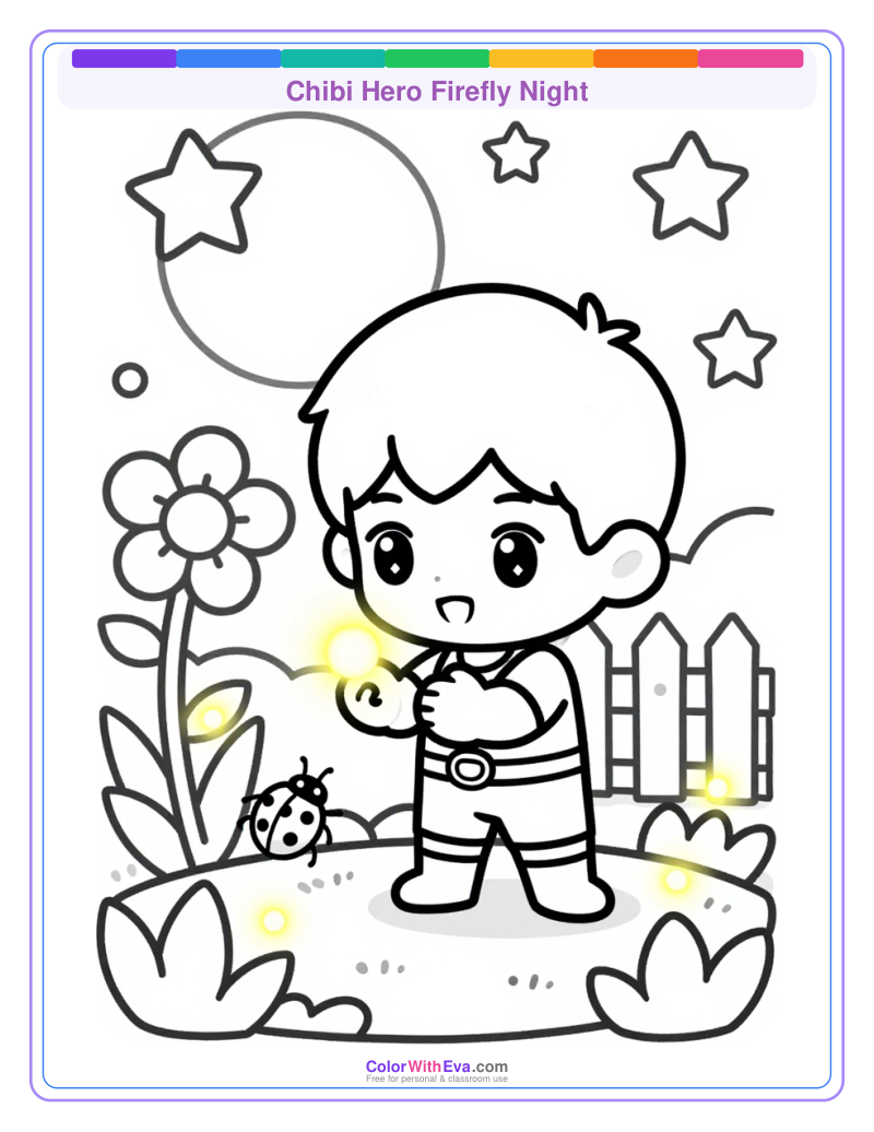 Chibi Hero Firefly Night preview