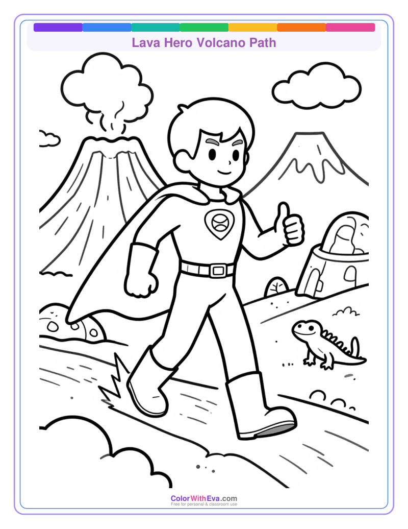 Lava Hero Volcano Path preview