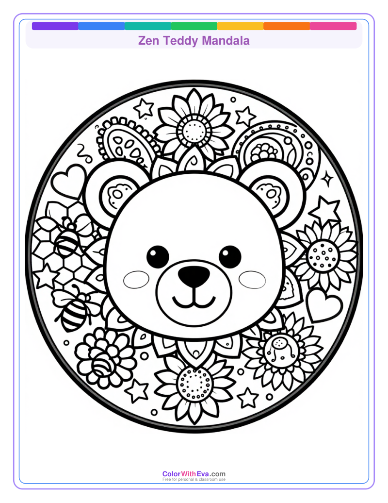 Zen Teddy Mandala thumbnail