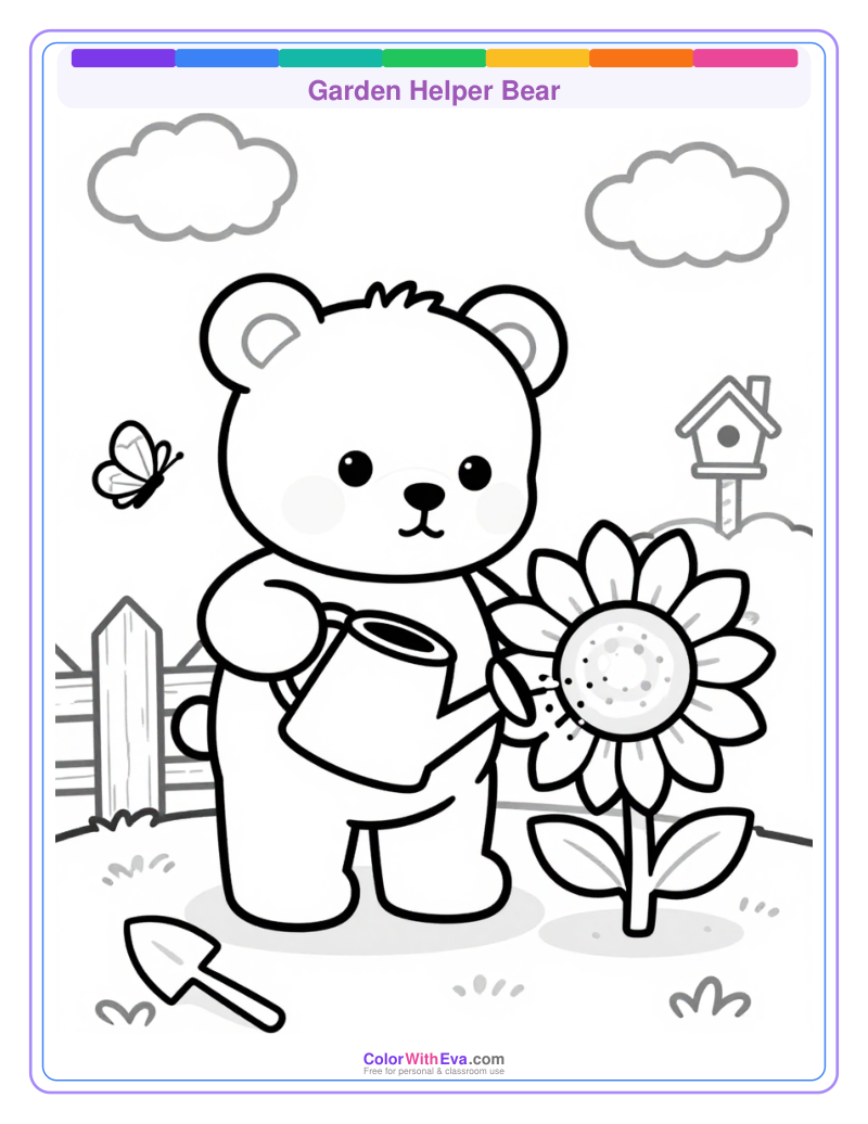 Garden Helper Bear preview