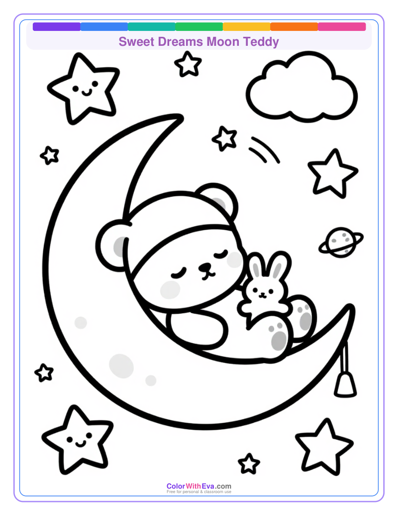 Sweet Dreams Moon Teddy thumbnail